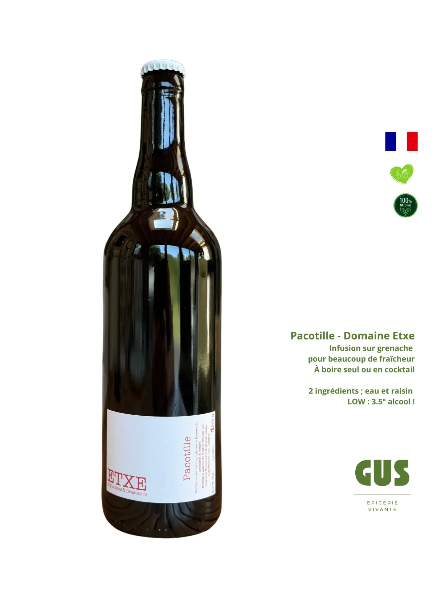Pétillant Low - Domaine Etxe (France - Roussillon) - Pacotille - 75cl
