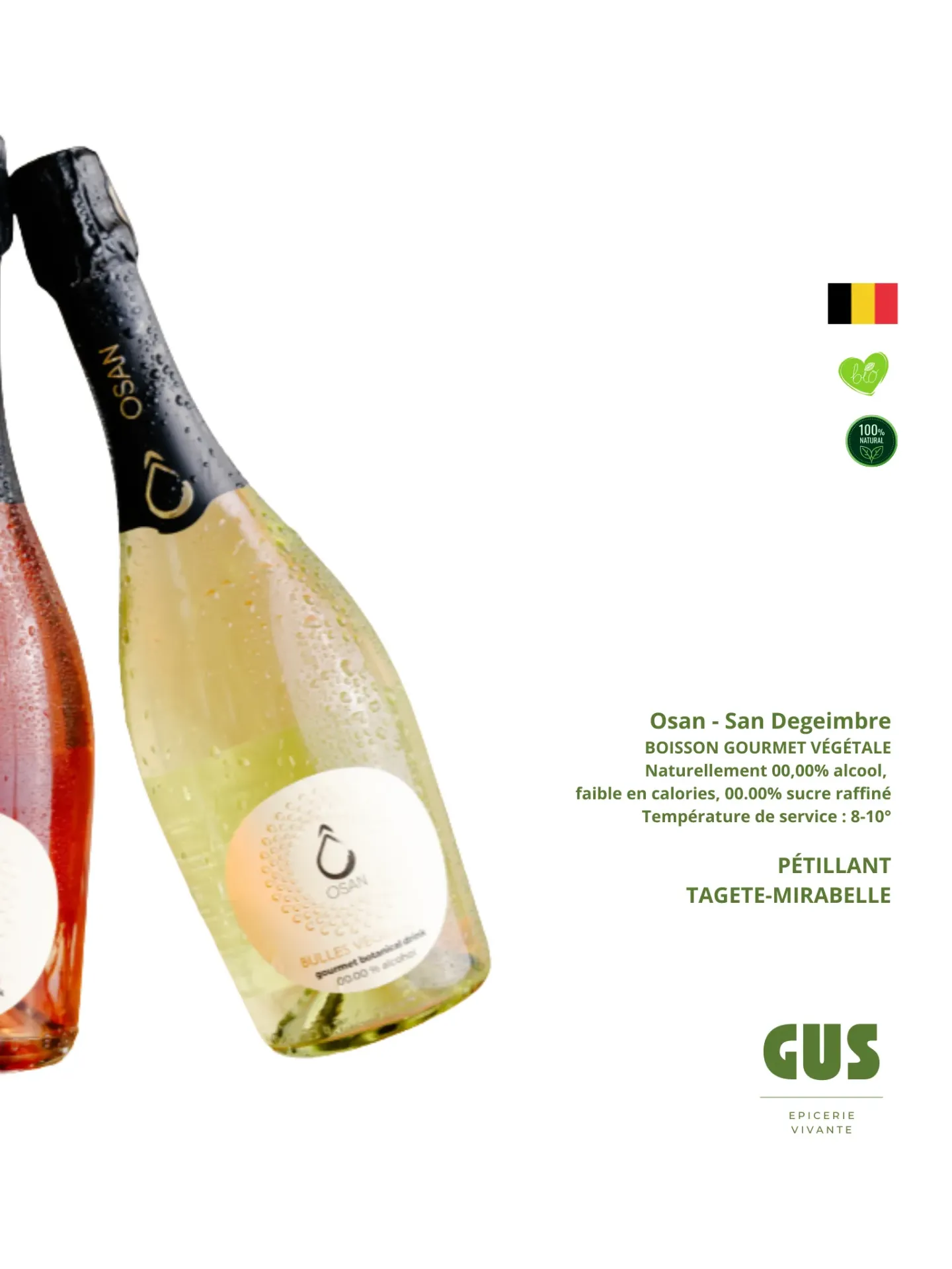 Osan de San Degeimbre - Pétillant sans alcool, TAGETE-MIRABELLE (75cl)
