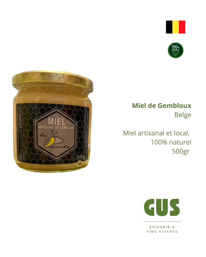 Miel de printemps - Miel artisanal de Gembloux, 500gr