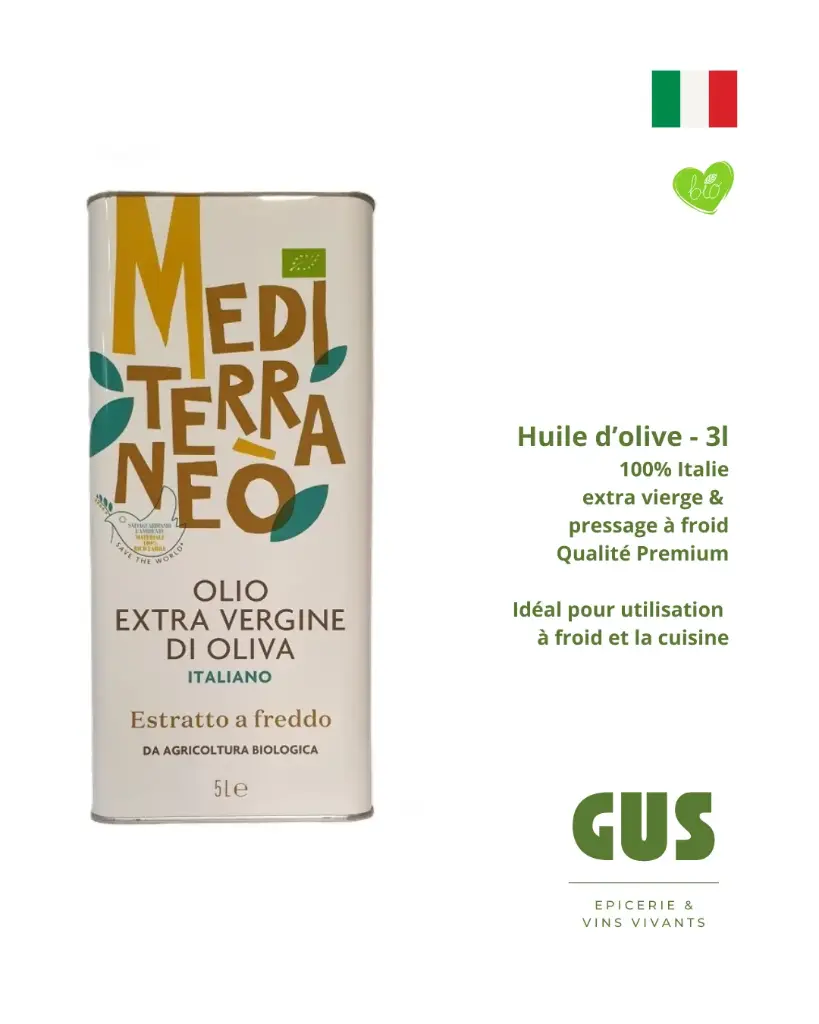 Huile D'olive Extra Vierge 3L 