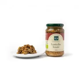 Lentilles vertes préparées, en bocal - 340gr