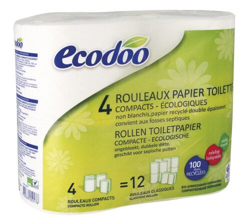 Papier toilette compact recyclé 4 unités