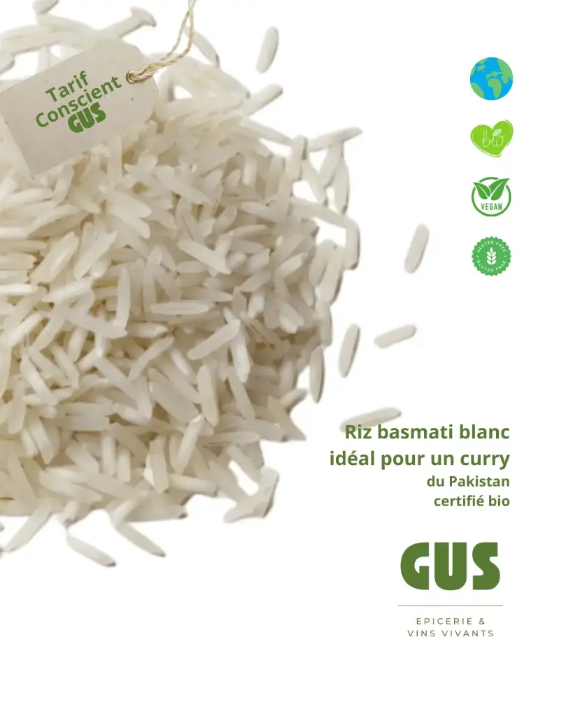 Riz basmati blanc- 5kg, 3 prix : le tarif conscient