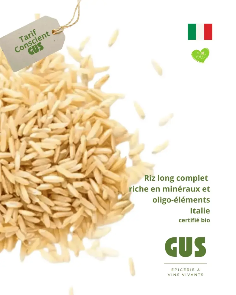 Riz long complet- 5kg, 3 prix : le tarif conscient