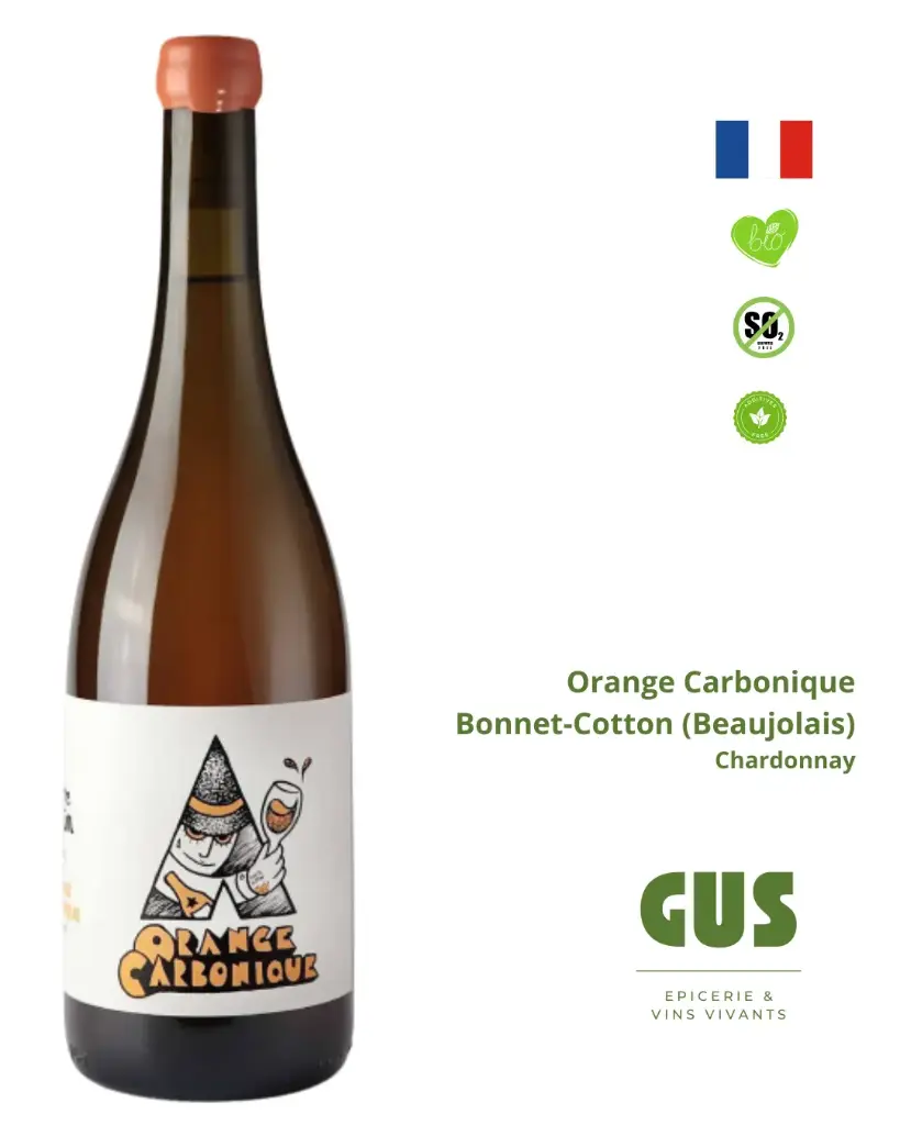 Vin orange : Marine Bonnet & Pierre Cotton (Beaujolais) – Orange Carbonique 2022