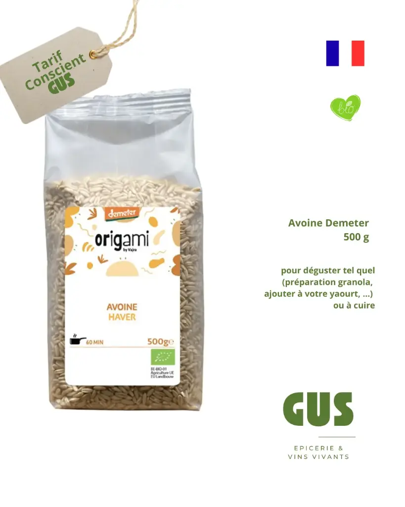 Flocons d'avoine - 500gr, 3 prix : le tarif conscient