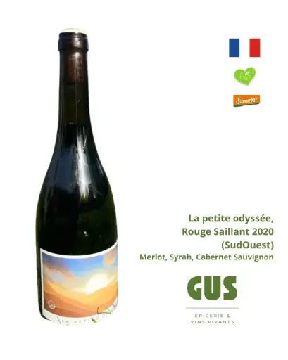 Vin rouge : Rouge Saillant 2020, La Petite Odyssée (France - SudOuest)