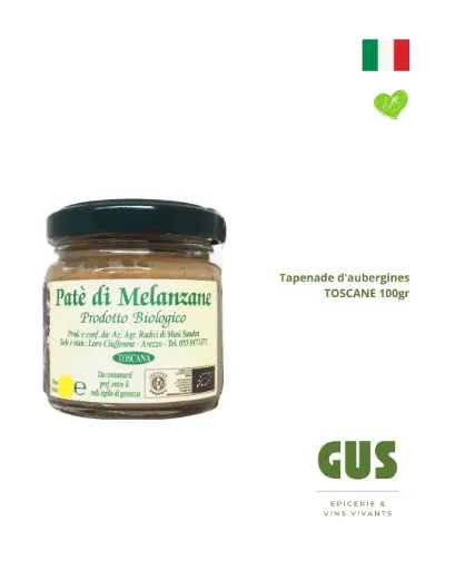 Tartinade - Aubergine 100gr, Bio italie