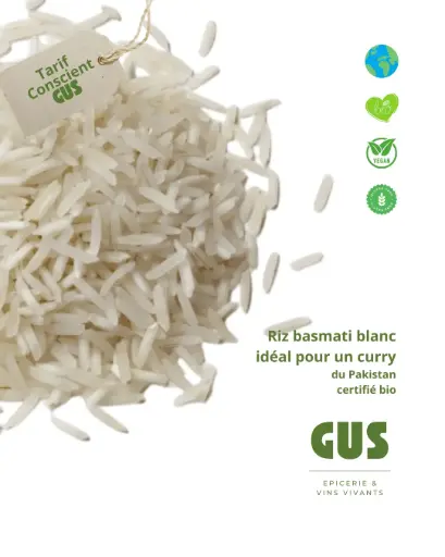 Riz basmati blanc- 5kg, 3 prix : le tarif conscient