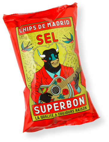 Chips naturelles belges Superbon - Sel 145gr
