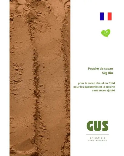 Poudre de cacao - Jean Hervé (bio) - 50gr