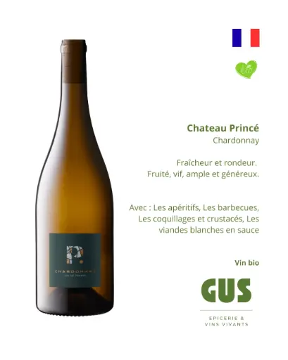 Vin blanc - Chardonnay 2023 - Chateau Princé