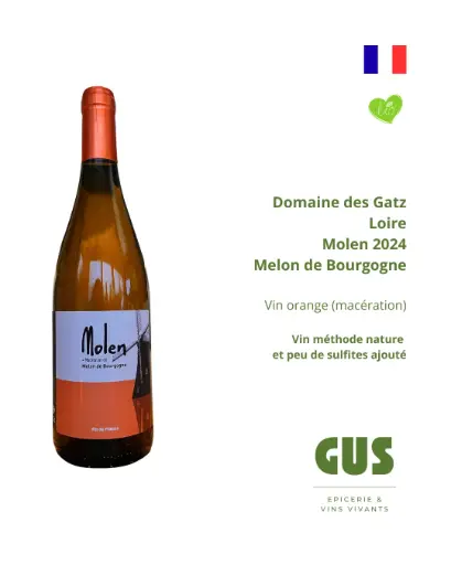 Vin orange de Loire - Domaine des Gatz - Molen 2024